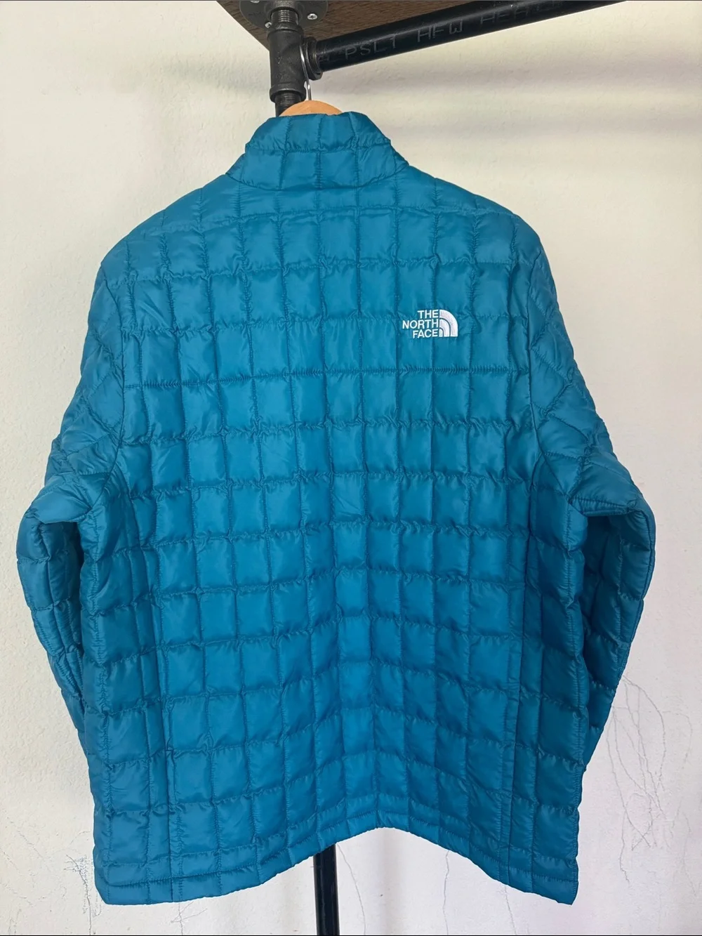 The North Face Mens Thermal Insulated Jacket Digital Steel Blue Travel .